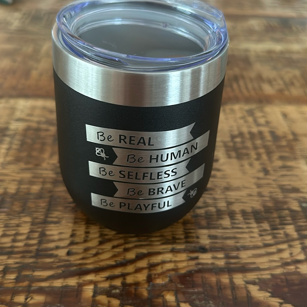 Small stainless stemless tumbler